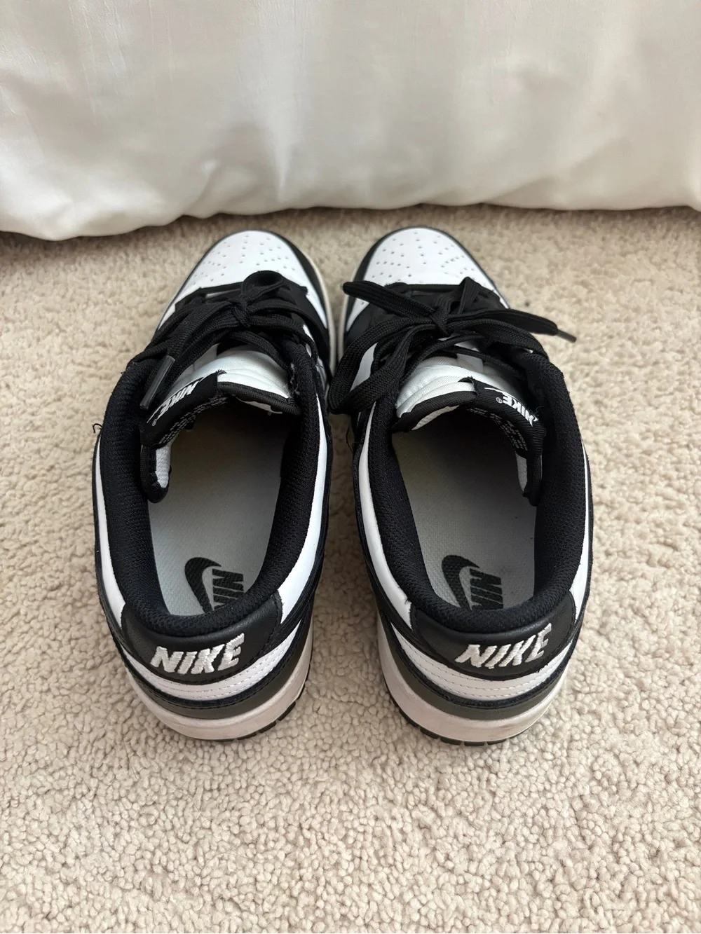 Nike Dunk Low “Panda” Sneakers | Women’s Size 8.5 | Gently Used - Picture 7 of 9